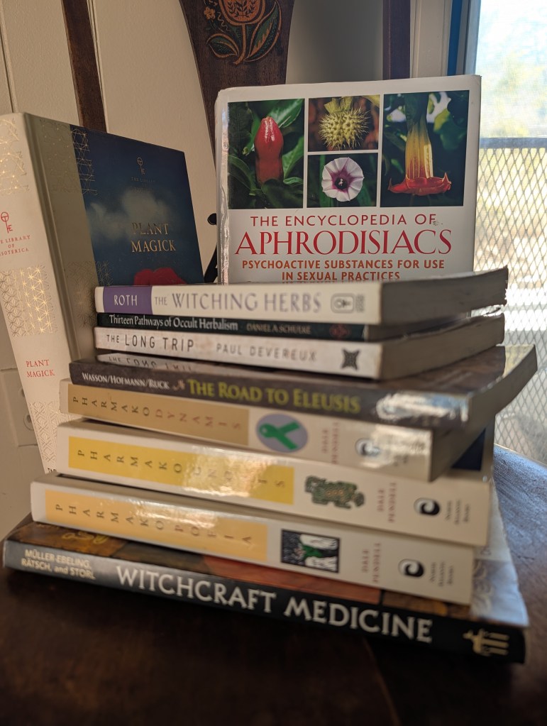 Poison Plant Path Stacks of Books