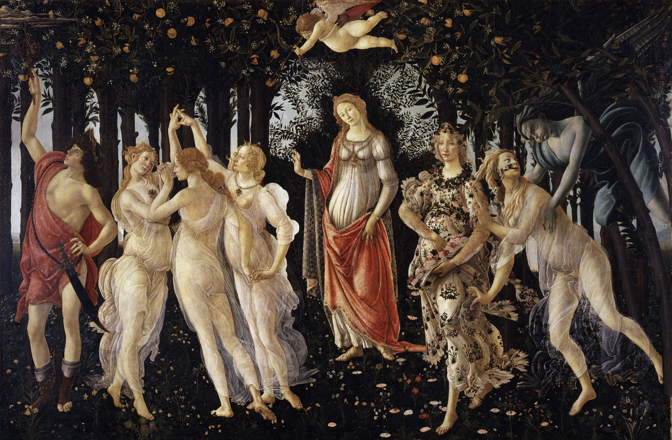 Boticelli Primavera Faerie Witchcraft Faery Queen Underworld Mysteries