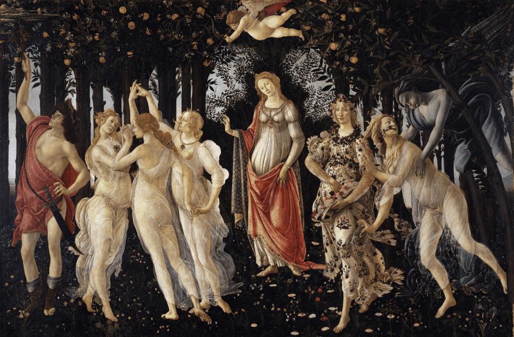 Botticelli Primavera Faerie Witchcraft Faery Queen Underworld Mysteries