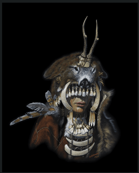 This reconstruction shows the ›shaman‹ in her full regalia. © State Office for Heritage Management and Archaeology Saxony-Anhalt, Karol Schauer/Birte Janzen.
https://www.landesmuseum-vorgeschichte.de/en/permanent-exhibition/human-succession/the-shaman-from-bad-duerrenberg