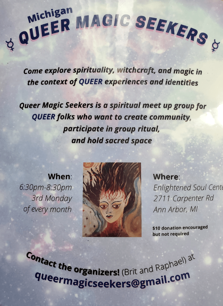 Queer Magic Seekers Flyer