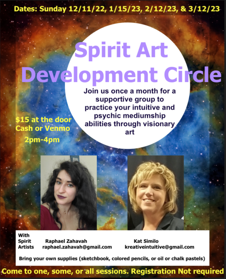 Spirit Art Development Circle Flyer