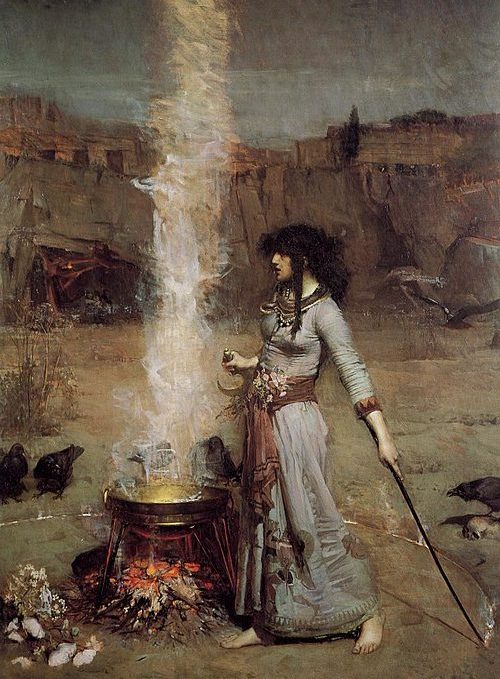 The Magic Circle Painting by John William Waterhouse - Cult of the Divine